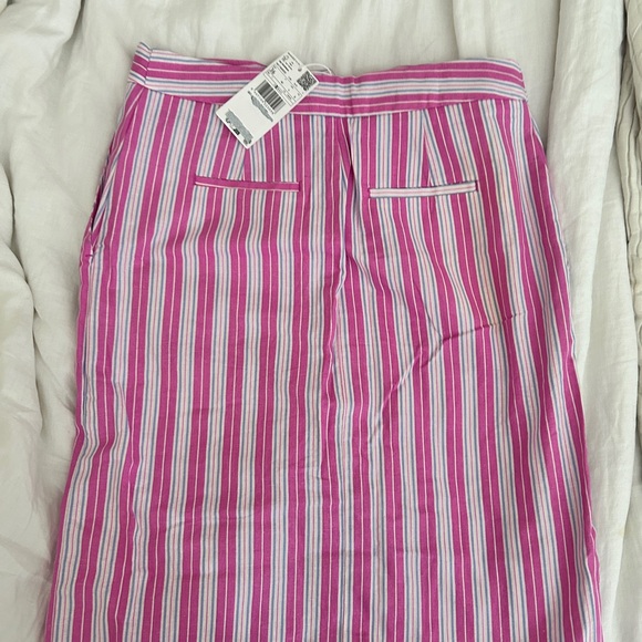 MANGO Capri Mixed Stripe Ramie & Cotton Skirt - Picture 7 of 7